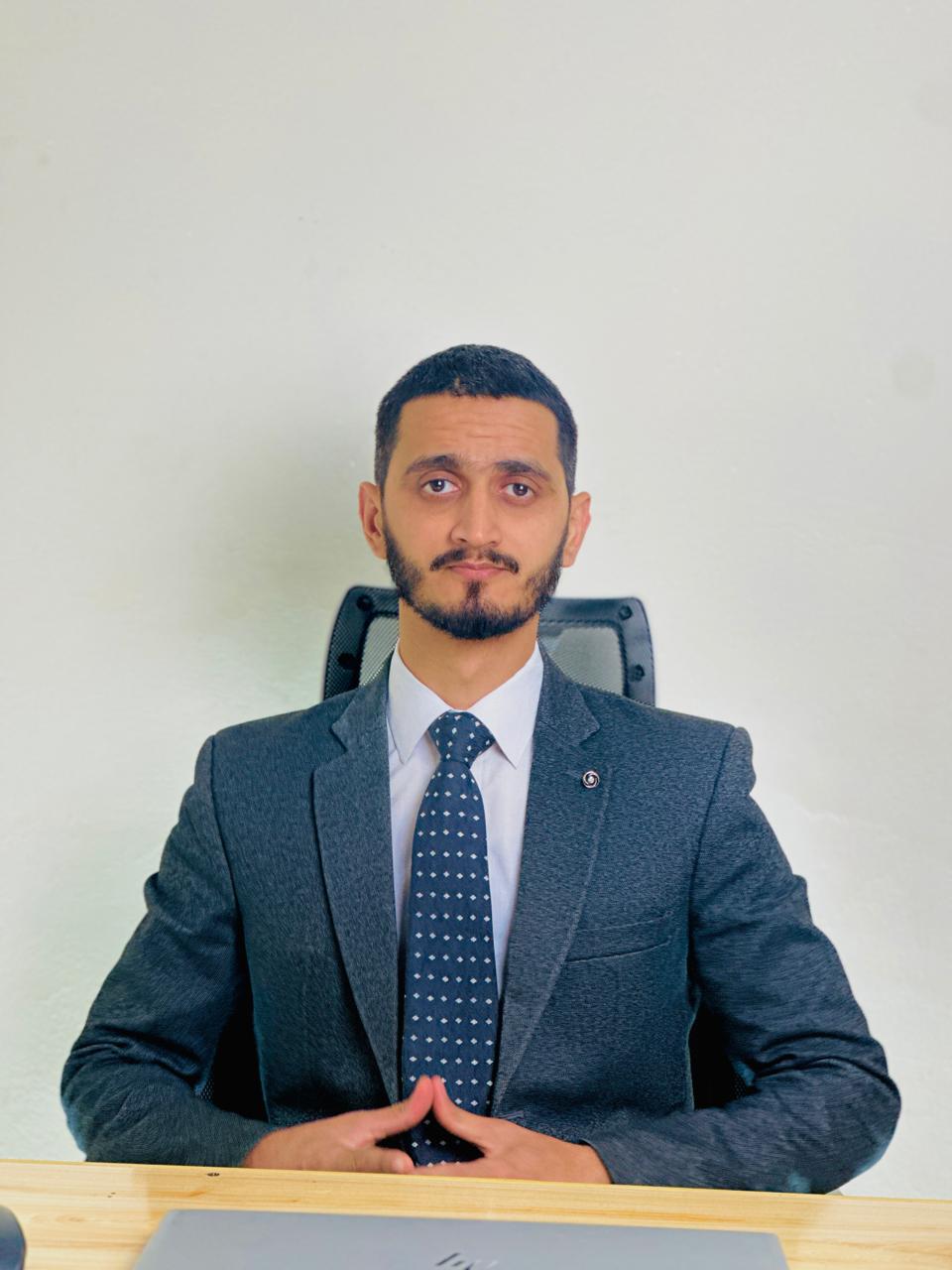 Hasnat Azam, founder of Rewokers Advertising, at the Brick Township office